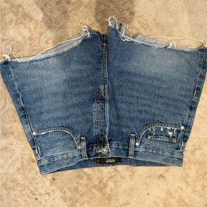 Hudson Jeans Distressed Blue Jean Shorts